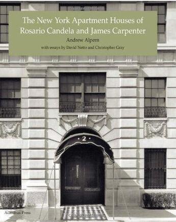 Couverture du livre « New york apartment houses » de  aux éditions Acanthus