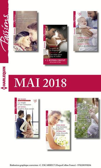 Couverture du livre « 12 romans Passions + 1 gratuit (n°719 à n°724 - Mai 2018) » de  aux éditions Harlequin