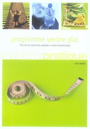 Couverture du livre « Programme ventre plat » de Raisin-L aux éditions Marabout