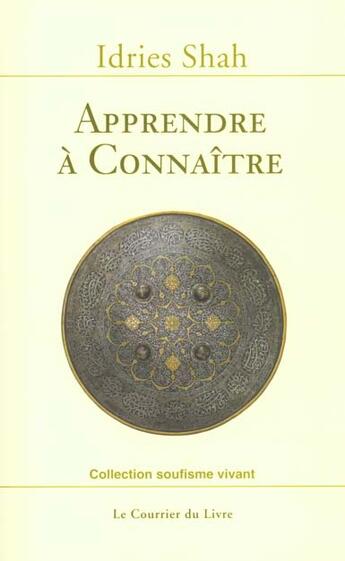 Couverture du livre « Apprendre a connaitre » de  aux éditions Courrier Du Livre