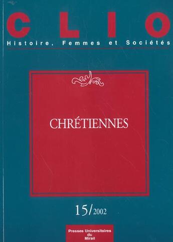 Couverture du livre « Chretiennes » de  aux éditions Pu Du Midi