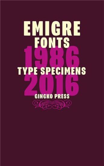 Couverture du livre « Emigre fonts » de  aux éditions Gingko Press