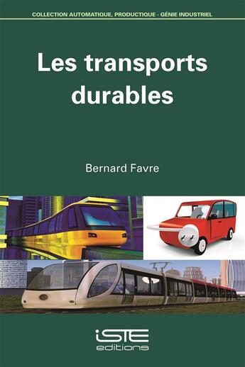 Couverture du livre « Les transports durables » de Bernard Favre aux éditions Iste