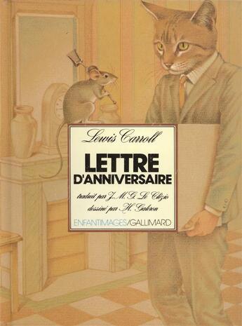 Couverture du livre « Lettre d'anniversaire » de Lewis Carroll aux éditions Gallimard-jeunesse