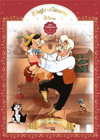 Couverture du livre « Art thérapie : chefs d'oeuvre Disney » de Tracy Sousa aux éditions Hachette Heroes