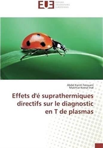 Couverture du livre « Effets d'é suprathermiques directifs sur le diagnostic en T de plasmas » de Abdel Karim Ferouani et Moktar Kemal Inal aux éditions Editions Universitaires Europeennes