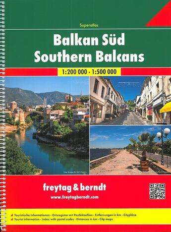 Couverture du livre « Southern balcans ; superatlas » de  aux éditions Freytag Und Berndt