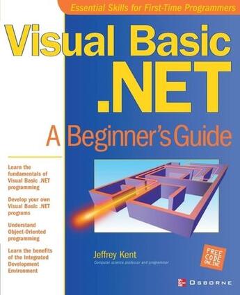 Couverture du livre « Visual basic.net - a beginner's guide » de Kent Jeff aux éditions Mcgraw-hill Education