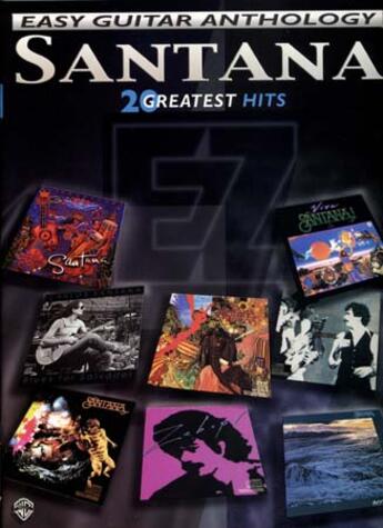 Couverture du livre « Santana ; 20 greatest hits easy ; chant, guitare » de Carlos Santana aux éditions Id Music