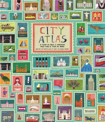 Couverture du livre « City atlas » de Georgia Cherry et Martin Haake aux éditions Gallimard-jeunesse