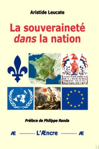 Couverture du livre « La souveraineté dans la nation » de Aristide Leucate aux éditions Aencre