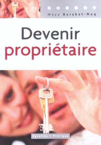 Couverture du livre « Devenir proprietaire » de Nuq M. aux éditions Organisation