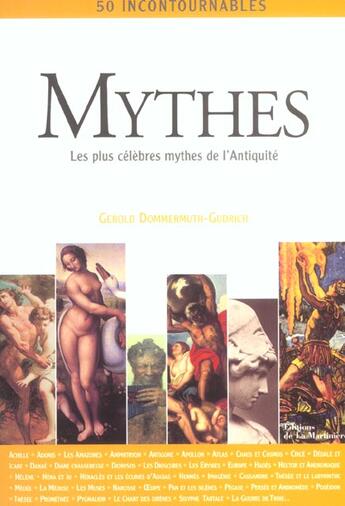 Couverture du livre « Mythes » de Gerold Dommermuth-Gudrich aux éditions La Martiniere