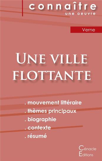 Couverture du livre « Une ville flottante, de Jules Verne » de  aux éditions Editions Du Cenacle