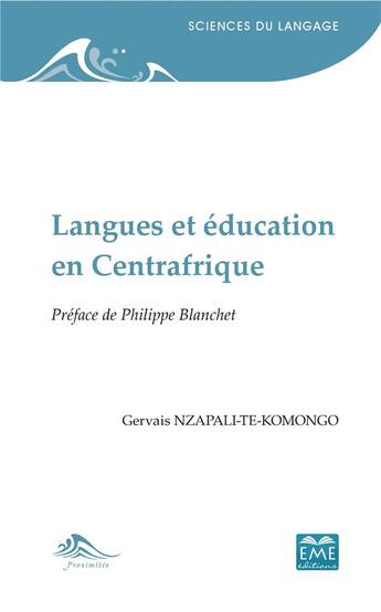 Couverture du livre « Langues et éducation en centrafrique » de  aux éditions Eme Editions