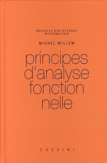 Couverture du livre « Principes d'analyse fonctionnelle » de Michel Willem aux éditions Vuibert
