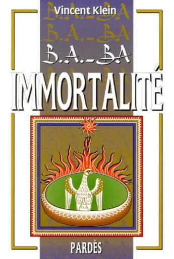 Couverture du livre « Immortalité » de Vincent Klein aux éditions Pardes