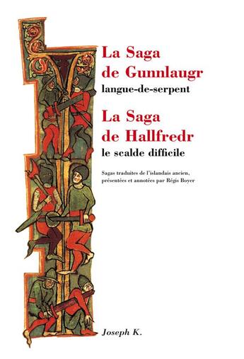 Couverture du livre « La saga de gunnlaugr » de Anonyme aux éditions Joseph K