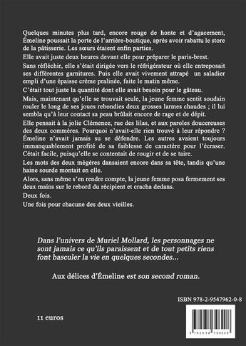 Couverture du livre « Aux délices d'Emeline » de Muriel Mollard aux éditions Muriel Delaporte