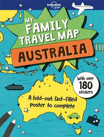 Couverture du livre « My family travel map Australia (édition 2018) » de Collectif Lonely Planet aux éditions Lonely Planet Kids