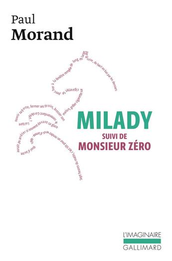 Couverture du livre « Milady ; monsieur Zéro » de Paul Morand aux éditions Gallimard