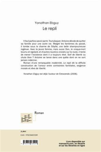 Couverture du livre « Le repli » de Yonathan Ebguy aux éditions Le Manuscrit