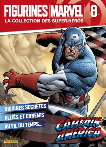 Couverture du livre « Figurines Marvel t.8 : Captain America » de  aux éditions Panini Comics Fascicules