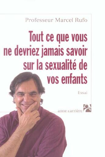 Couverture du livre « Tout ce que vous ne devriez ja » de Marcel Rufo aux éditions Anne Carriere