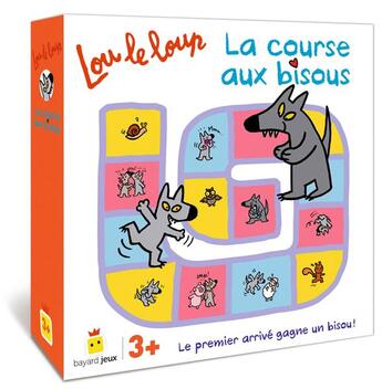 Couverture du livre « Lou le loup - la course aux bisous » de  aux éditions Bayard Jeux