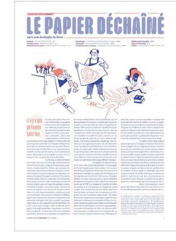 Couverture du livre « Le papier déchaîné : vers une écologie du livre » de Association Pour L'Ecologie Du Livre aux éditions Rue De L'echiquier