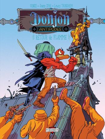 Couverture du livre « Donjon Antipodes : + 10003, retour de flammes » de Joann Sfar et Lewis Trondheim et Vince aux éditions Delcourt