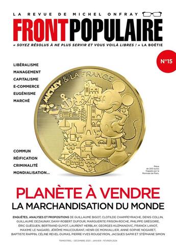 Couverture du livre « FRONT POPULAIRE N°15 - Tome 15 » de Onfray/Collectif aux éditions Editions Du Plenitre