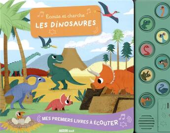 Couverture du livre « Ecoute et cherche les dinosaures » de Peskimo aux éditions Philippe Auzou