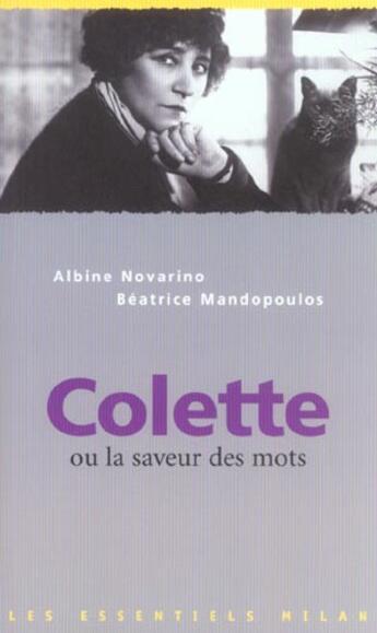 Couverture du livre « Colette » de Novarino-Pothier A. aux éditions Milan