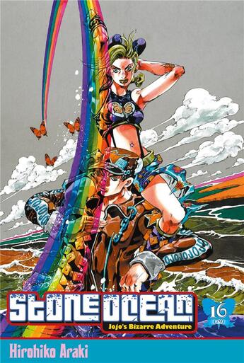 Couverture du livre « Jojo's bizarre adventure - saison 6 ; stone ocean Tome 16 » de Hirohiko Araki aux éditions Delcourt