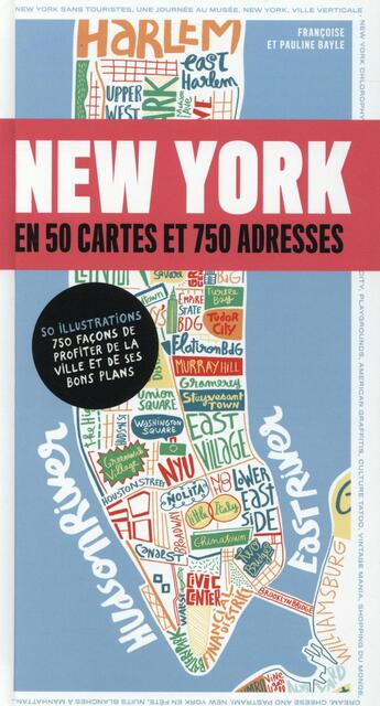 Couverture du livre « New York en 50 cartes » de Francoise Bayle et Pauline Bayle aux éditions Lonely Planet France