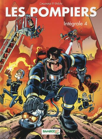 Couverture du livre « Les pompiers : Intégrale vol.4 : Tomes 7 et 8 » de Christophe Cazenove et Stedo aux éditions Bamboo