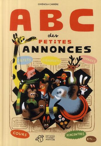 Couverture du livre « ABC des petites annonces » de Gwenola Carrere aux éditions Thierry Magnier