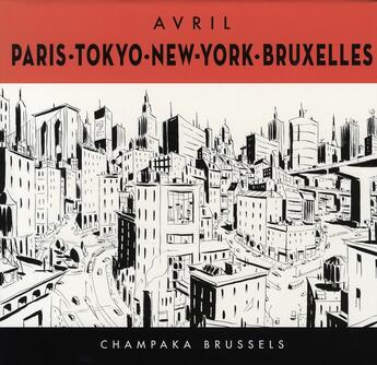 Couverture du livre « Paris, tokyo, new-york, bruxelles » de Francois Avril aux éditions Champaka