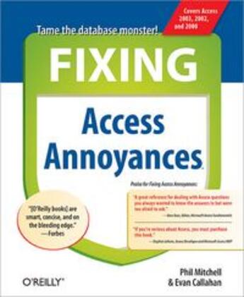 Couverture du livre « Access annoyances » de Evan Callahan et Phil Mitchell aux éditions O Reilly