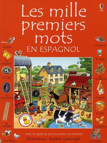 Couverture du livre « Les mille premiers mots en espagnol » de Amery/Cartwright aux éditions Usborne