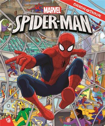 Couverture du livre « Spider-man-cherche et trouve » de  aux éditions Pi Kids