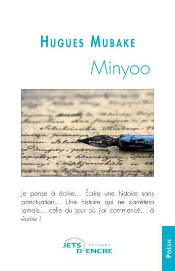 Couverture du livre « Minyoo » de Hugues Mubake aux éditions Jets D'encre