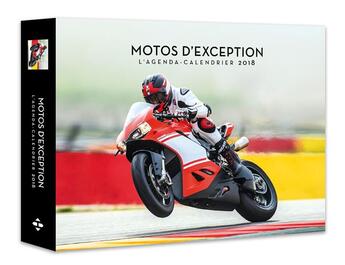 Couverture du livre « L'agenda-calendrier motos d'exception (édition 2018) » de  aux éditions Hugo Image