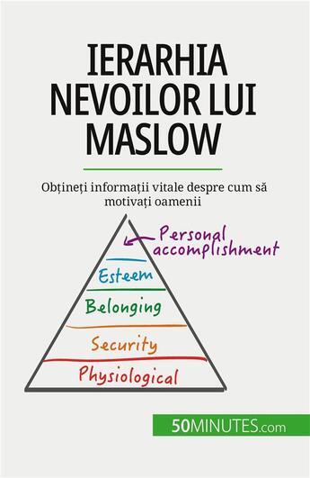 Couverture du livre « Ierarhia nevoilor lui Maslow : Ob?ine?i informa?ii vitale despre cum s? motiva?i oamenii » de Pierre Pichère aux éditions 50minutes.com