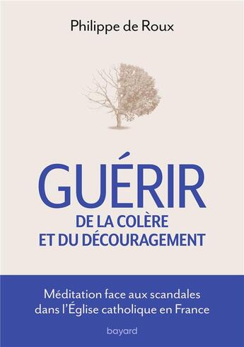 Couverture du livre « Guérir de la colère et du découragement : Méditation face aux scandales de l'Église catholique en France » de Philippe De Roux aux éditions Bayard