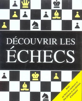 Couverture du livre « Decouvrir les echecs » de  aux éditions Parragon