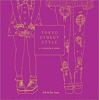 Couverture du livre « Tokyo street style a coloring book » de Zoe De Las Cases aux éditions Random House Us