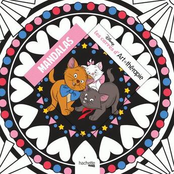 Couverture du livre « Art-thérapie ; les petits carrés : mandalas disney » de Disney aux éditions Hachette Pratique