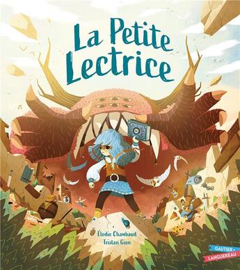 Couverture du livre « La petite lectrice » de Tristan Gion et Elodie Chambaud aux éditions Gautier Languereau